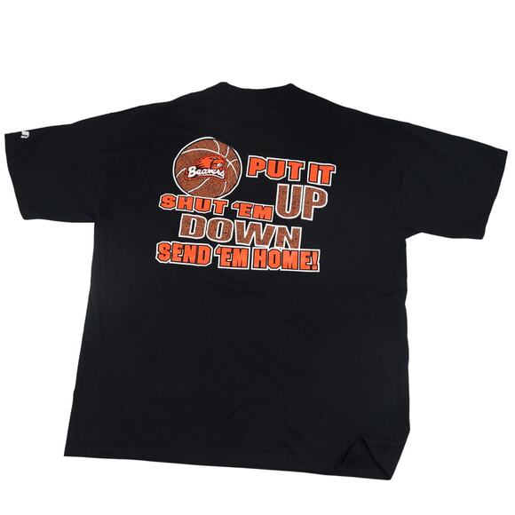 Vintage Russell Oregon State Beavers Graphic Spellout Graphic T Shirt - Picture 1 of 11